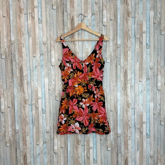 Beach Belle 18W Floral Skirted One Piece Swimsuit Swimdress Swimsuits for All - Picture 2 of 9